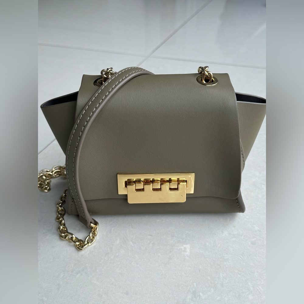 ZAC POSSEN Mini Eartha Leather Olive Crossbody Bag
